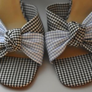 Ann Taylor Lili Gingham Heels